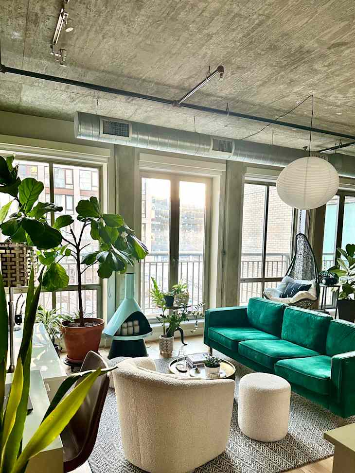 Tour a 630-Square-Foot D.C. Loft with Cool Custom Barn Doors